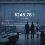 USD stablecoin launch pressures Circle shares and outlook